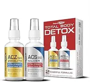 Total Body Detox Results RNA ACZ Nano Advanced Cellular Zeolite Extra Strength & ACS 200 Extra Strength Colloidal Silver,4 oz(pack of 2)