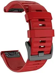 [ISOUDE] 26 22mm Silicone Watchband for Garmin Fenix 6X 6 6S Pro Watch Quick Release Easy fit Wrist Band Strap For Fenix 5X 5 Plus 3 3HR