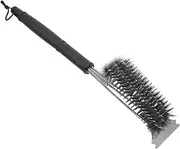 SHOWERORO Outdoor Grill Cleaning Brush Professional Stainless Steel Bristles Heavy Duty BBQ Scraper Reusable Grill Cleaner Barbecue Supply