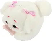 CIYODO Plush Tail Wagging Animal Key Pendant Cute Stuffed Doll Decor for Bags Keys and Cellphones Adorable Pull String Design present for Animal Lovers Poodle