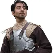 MERC Light Armour Breastplate Medieval LARP Chestplate Cuirass Armor Men Silver, Silver