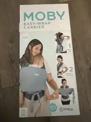 Moby Easy-Wrap Carrier for Newborns, Infants, and Toddlers (Holds Up To 33 lbs.)