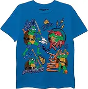 [TEENAGE MUTANT NINJA] Boys' TMNT Mutant Mayhem Movie Character Short Sleeve T-Shirt-Leo, Donnie, Raph, Mikey