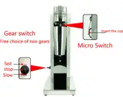 110V 220V Commercial Electric Stainless Steel MilkShake Machine Tea Drink Mixer