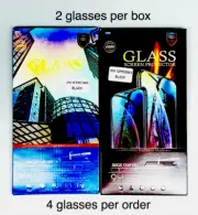 Premium Tempered Glass Screen Protector 9H, iPhone 12 Pro Max Black 2Pk x 2