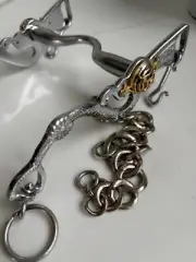 Markus Holst Ornate Baroque Academic Curb Bit, 13.5cm with matching curb chain