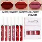 6PC^Set Long-Lasting Lip Gloss Velvet Glazed Matte Beauty Liquid Lipstick Makeup
