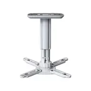Universal Projector Ceiling Mount Adjustable Height Extendable Arms Wall Or C...