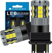 Zyvirexa 3157 LED Daytime Running Light Bulbs Compatible For GMC Sierra 1500 2500 3500 1999-2006, 4114 4157 Bulb, White Light, Plug and Play, Pack of 2