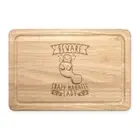 Beware Crazy Manatee Lady Rectangular Wooden Chopping Board - Funny Animal