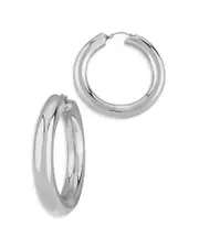 Bloomingdale's Fine Collection Doughnut Hoop Earrings in Sterling Silver