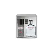 3pc Whisky Silver Mens Perfume EDT/Deodorant Spray & Whisky Money Clip Set