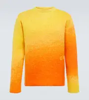 [ERL] ERL Gradient mohair-blend sweater AU 90 orange