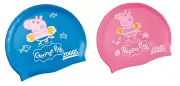 Zoggs PEPPA GEORGE PIG Silicone SWIM CAP Latex-Free KIDS Swimming Class 0-6YRS