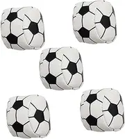 GANAZONO 5pcs Soccer Shaped Sandbag Fun Juggle Ball for Multiplayer Games Enhances Coordination Interaction Safe Durable Design