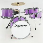 Kids Drum Kit, 4pc (Purple)