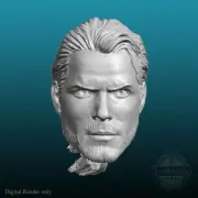 Henry Cavill Geralt of Rivia The Witcher v2 custom head for action figures
