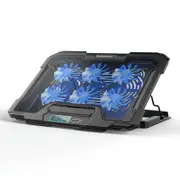 Lcd Gaming Notebook Cooler with Exhaust Fan