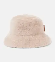 [Max Mara] Max Mara Figura Teddy wool and silk bucket hat UK 7 1/8 brown