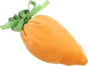 jojofuny Carrot Bunch Pocket Drawstring Treat Bags Carrots Drawstring Bags Carrot Stationery Pouch Bag Velvet Bags Basket Bags Velvet Cloth Orange