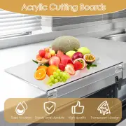 Acrylic Cutting Board with Counter Lip Non-Slip Acrylic Chopping Board GoZsn