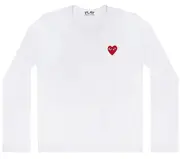 [COMME des GARCONS PLAY] Red Emb Tee Men