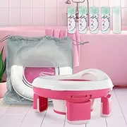 Portable Toddler Potty, Foldable Travel Potty for 1-Year-Old Boys and Girls, Baby Potty Kids Travel with 60 Piece Potty Bags, Outdoor Use, Potty Training Toilet Seat