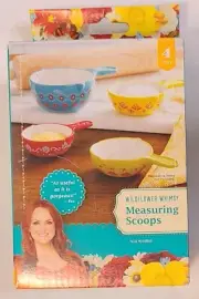 The Pioneer Woman Wildflower Whimsy 4 Pc Stoneware Measuring Scoop Nesting Set