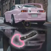 Pink Heart Shape JDM Ring Tsurikawa Subway Car Handle Strap -Black Clouds Nylon