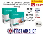 2x Hot Cold Compress Gel Pack microwavable Reusable Hot Ice Therapy First Aid