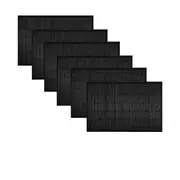 Set of 6 Narrow Slat Bamboo Table Placemats 30 x 45cm