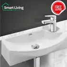 Cefito Ceramic Basin Bathroom Vanity Hand Wash Countertop Wall Hung Faucet Sink