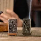 Metal Incense Holder Charcoal Incense Burner with Lid Handmade Incense normal