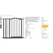Summer Infant Extra Tall Decor Baby Gate, 28.75" - 39.75" Wide, 36" Tall, Black