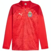 Puma Chivas Training Fleece Jacket Quarter Zip Red 2023-24 Sz Small 773622-04