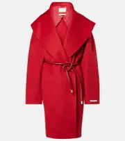 [Sportmax] Sportmax Luciana virgin wool wrap coat UK 16 red