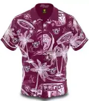Manly Sea Eagles Mens NRL Hawaiian Shirt Sizes S-5XL BNWT