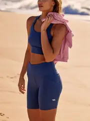 Running Bare Power Moves Pocket Bike Shorts. Gym Shorts & Tights