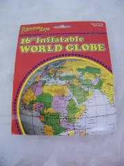 Vintage 16" Inflatable World Globe