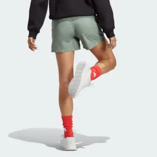 【adidas 愛迪達】短褲 女款 運動褲 亞規 W C ESC SHORT 綠 IC0254