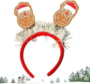 [Generic] Christmas Headbands for Adults - Sequin Christmas Santa Headband for Party,Decorative Christmas Hair Hoops for Christmas Party, Family Reunion, School Play