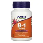 美國 NOW FOODS 維生素B1 V-B1片劑 100MG100片