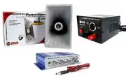 100W Indoor Outdoor PA Power Horn Speaker 100 Watt w/ Power Supply and Amplifier