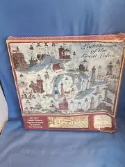 Lighthouses of the Great Lakes Puzzle New in Sealed Box - box has some damage