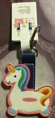 ALDI Quarter slot Unicorn Shaped Key Fob Chain Ring Tag Holder NEW