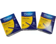 LOT 3 Breeze Rexall Unscented Plastic Applicator Tampons, Super 60 CT