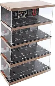 1/64 Scenery Diorama Parking Lot Vehicle Garage Showcase Display Stand Variable Protective Desktop Decor for Alloy Car Sports Car Collectors, 4 Tier