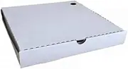 White/Kraft Corrugated Cardboard Pizza Boxes - 380mm - 40mm - 15 inch - Carton(100) - Takeaway, Food Packaging, Restaurant Supplies - Kent Paper