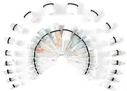 [TBOSEN] 36PCS Acrylic Stretching Kit Plugs Expander Tapers Flat Top Body Piercing Set 14G-00G