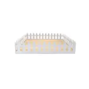12" White Picket Fence Tray by Ashland®